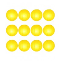 8" Paper Lantern lemon Regular Wire Value Pack (12 PCS)